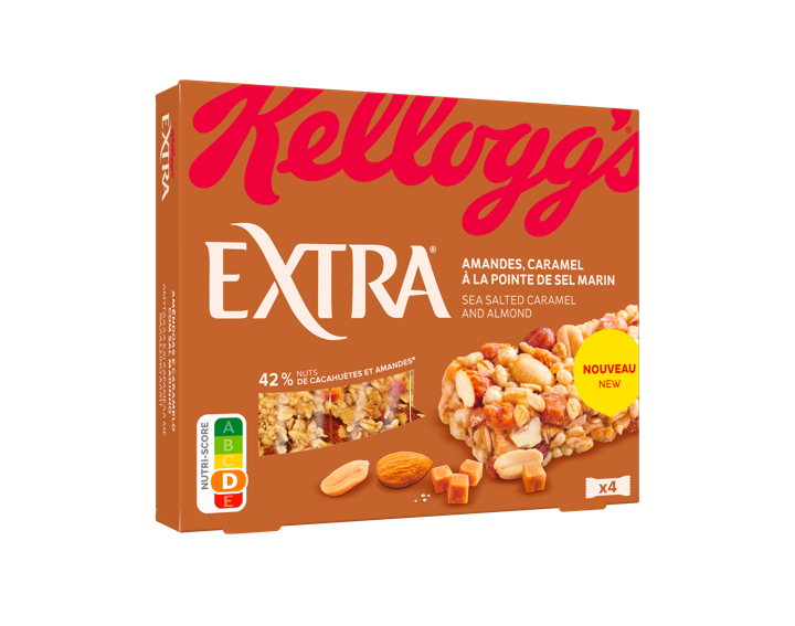 Barres Extra Caramel Amandes et Pointe de sel