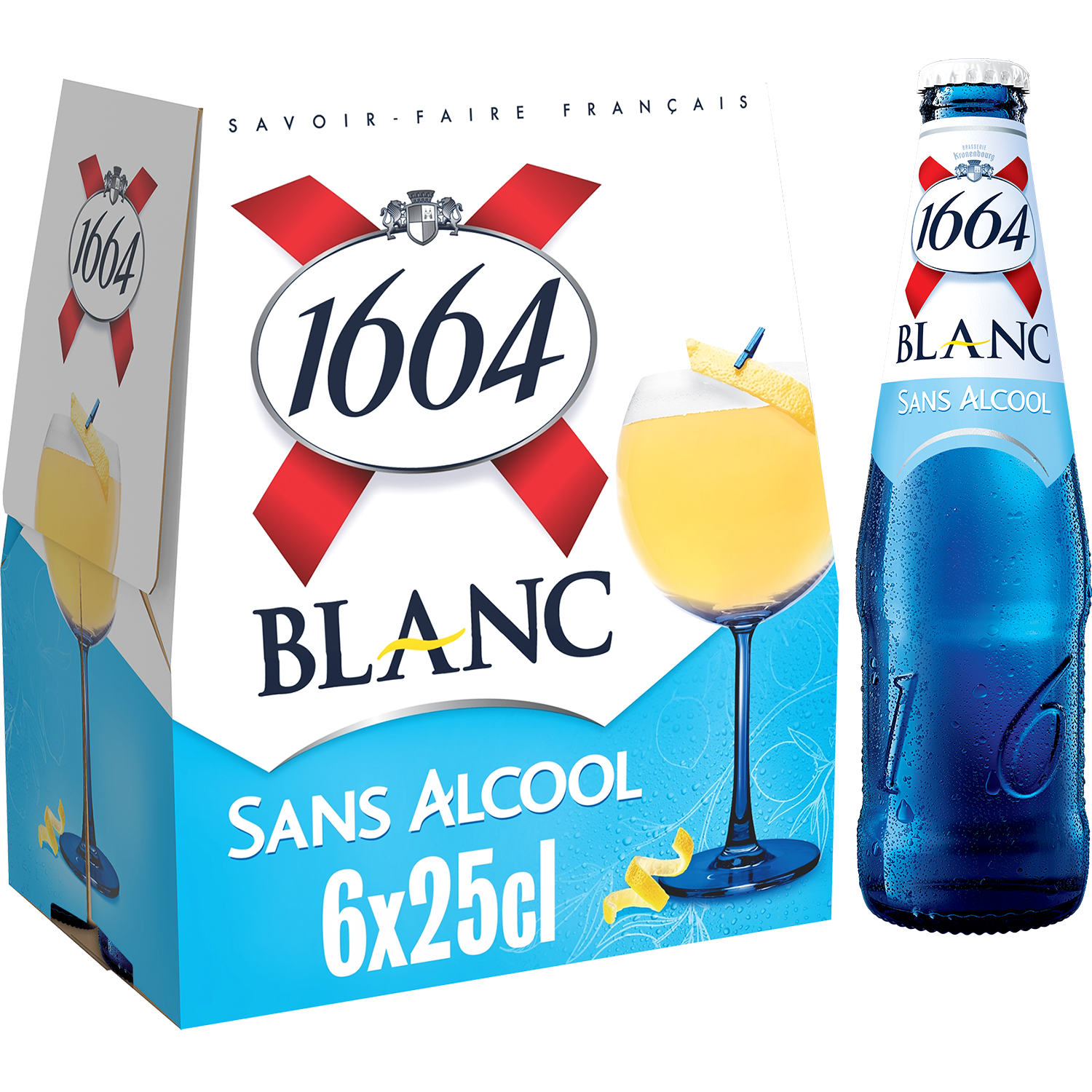 1664 Blanc Sans alcool - 6x25cl