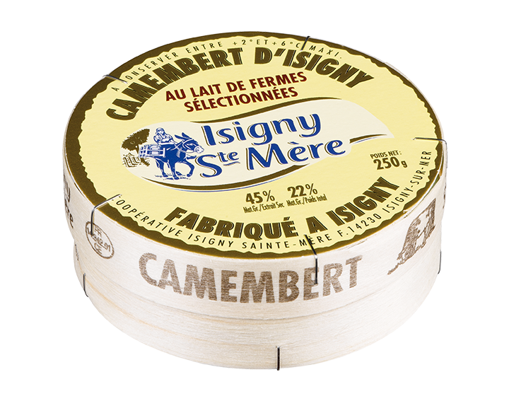 Camembert d’Isigny au lait de fermes sélectionnées 250g