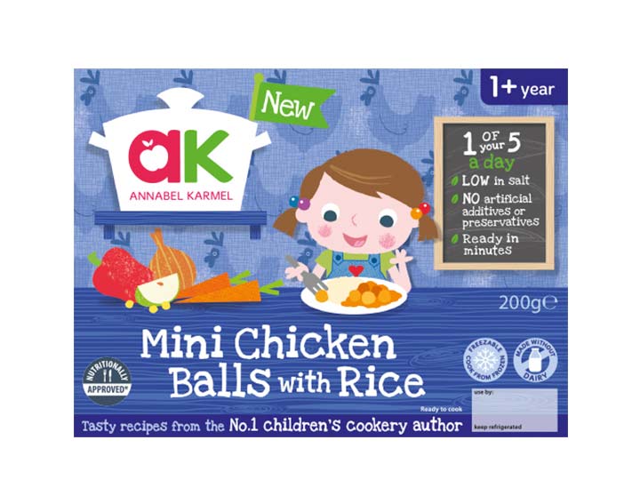 Mini Chicken Balls with Rice