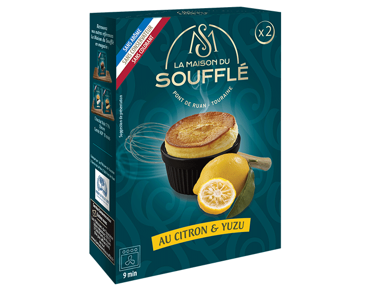 Soufflés au citron & yuzu (2x80g)