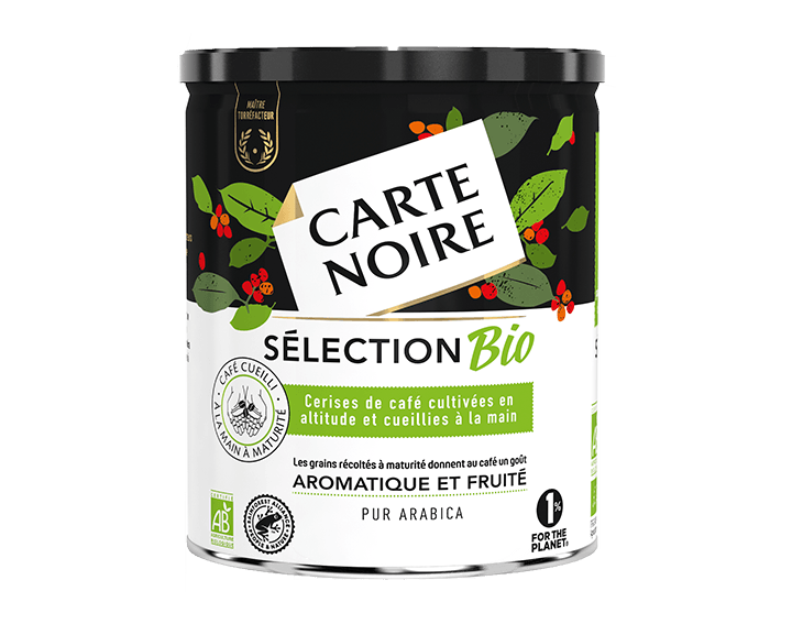 Café moulu Sélection Bio boîte métal 250g