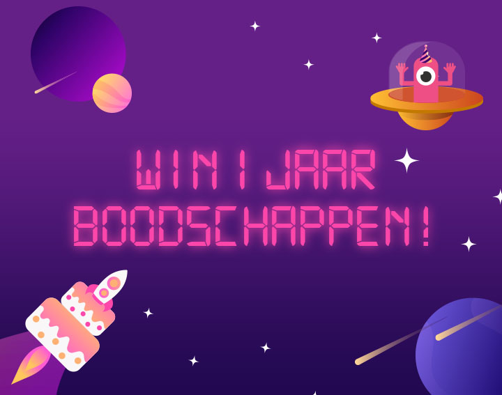 1 jaar boodschappen te winnen!