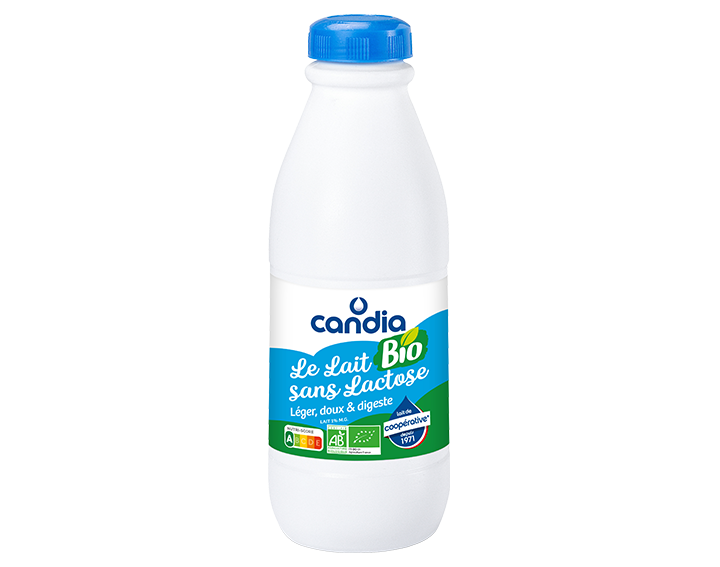 Le Lait Sans Lactose BIO 1/2 écrémé 1L
