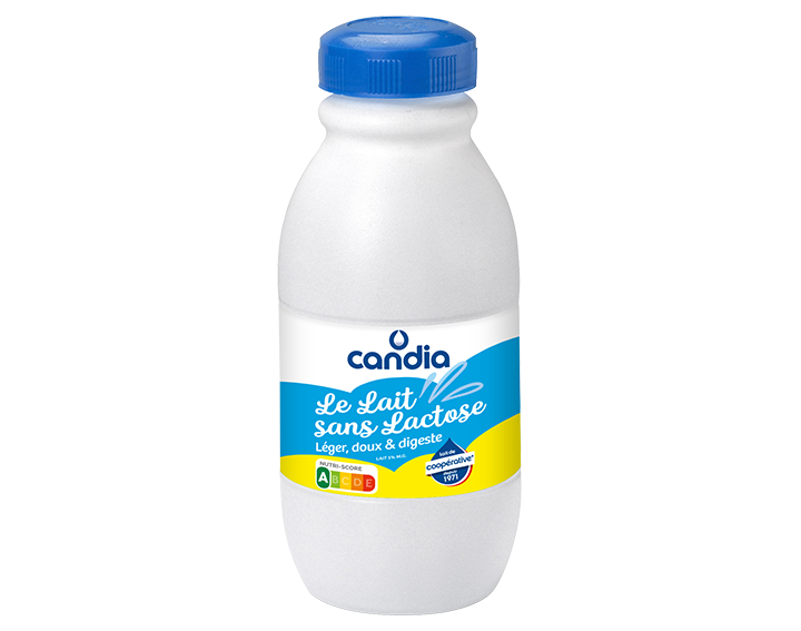 Le Lait Sans Lactose 1/2 écrémé 50cl