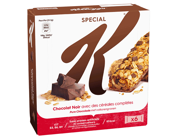 Barres Special K Croustillantes au Chocolat Noir