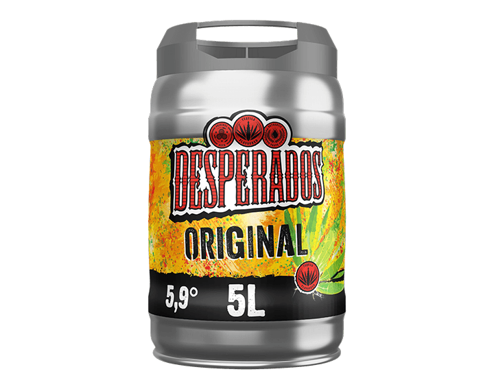 Desperados Original bière aromatisée tequila Fût 5L 5.9°