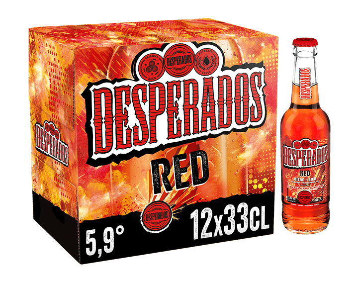 Desperados Red bière aromatisée tequila cachaça guarana 12x33cl 5.9°
