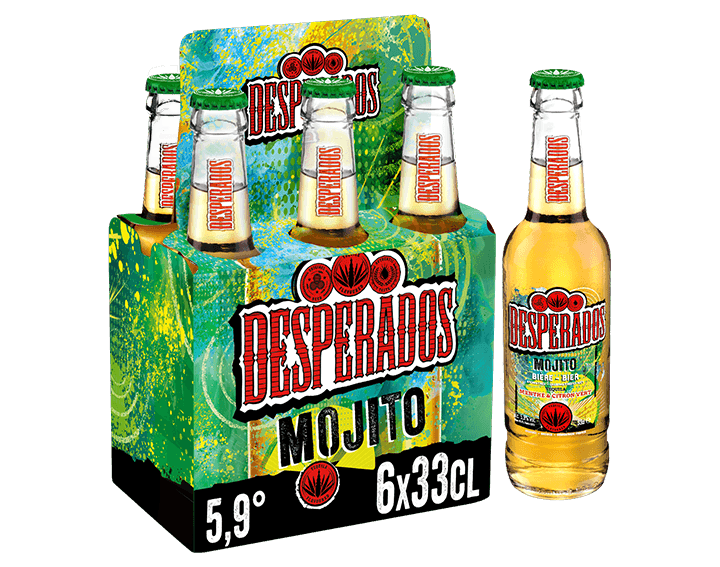 Desperados Mojito bière aromatisée tequila menthe citron 6x33cl 5.9°