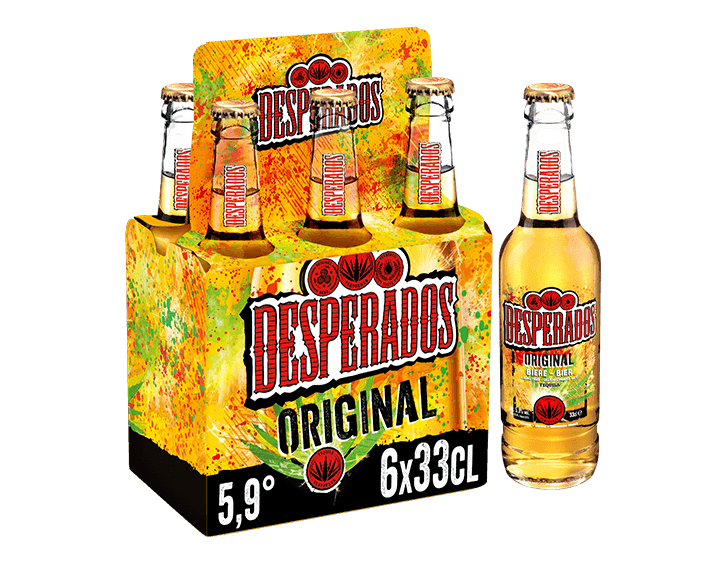 Desperados Original bière aromatisée tequila 6x33cl 3°