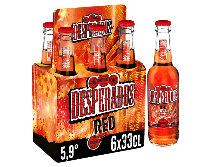 Desperados Red bière aromatisée tequila cachaça guarana 6x33cl 5.9°