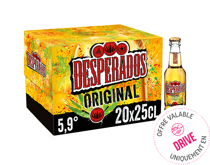 Desperados Original bière aromatisée tequila 20x25cl 5.9°