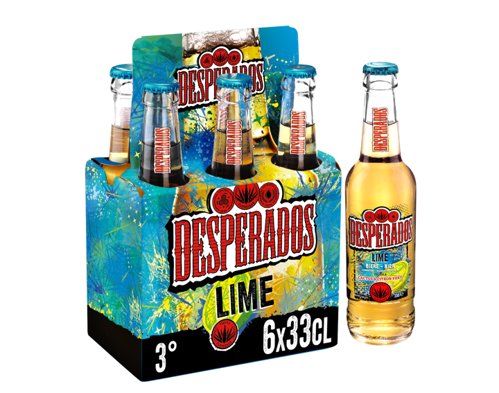 Desperados Lime bière aromatisée tequila 6x33cl 3°