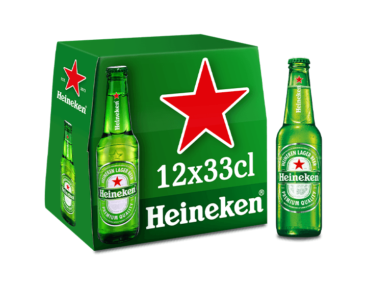 Heineken bière blonde canettes 12x33cl 5°