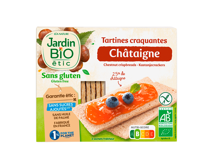 Tartines Châtaigne sans gluten