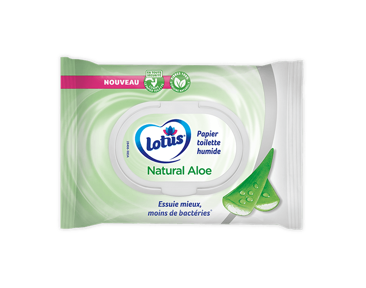 Lotus papier toilette humide Natural Aloe