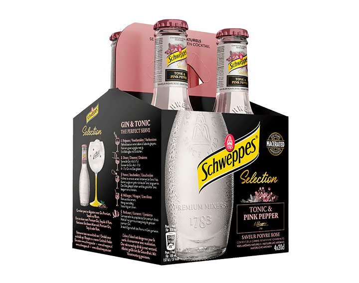Schweppes Sélection Tonic & Pink Pepper 4x20cl