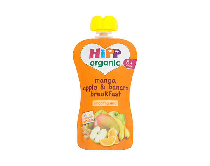 Mango, apple & banana breakfast