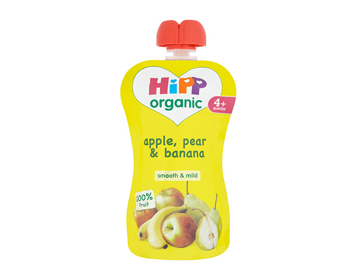 Apple, pear & banana
