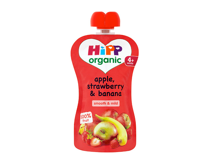 Apple, strawberry & banana 