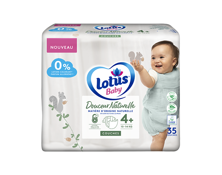 Couches Lotus Baby Douceur Naturelle T4+x35