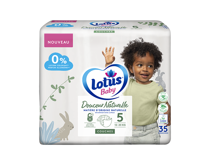 Couches Lotus Baby Douceur Naturelle T5x35
