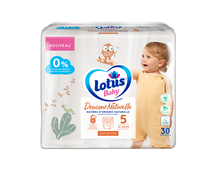 Culottes Lotus Baby Douceur Naturelle T5x30