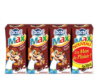Lactel Max au chocolat 4x20cl