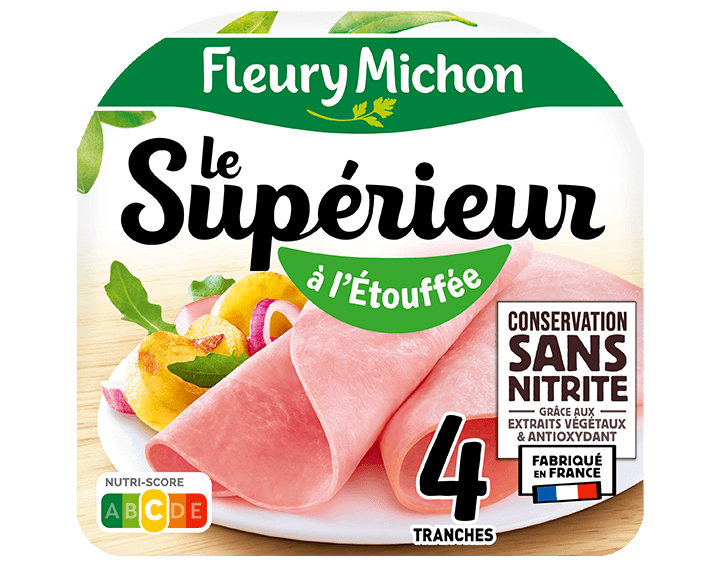 Jambon Le Supérieur conservation sans nitrite - 4 tranches