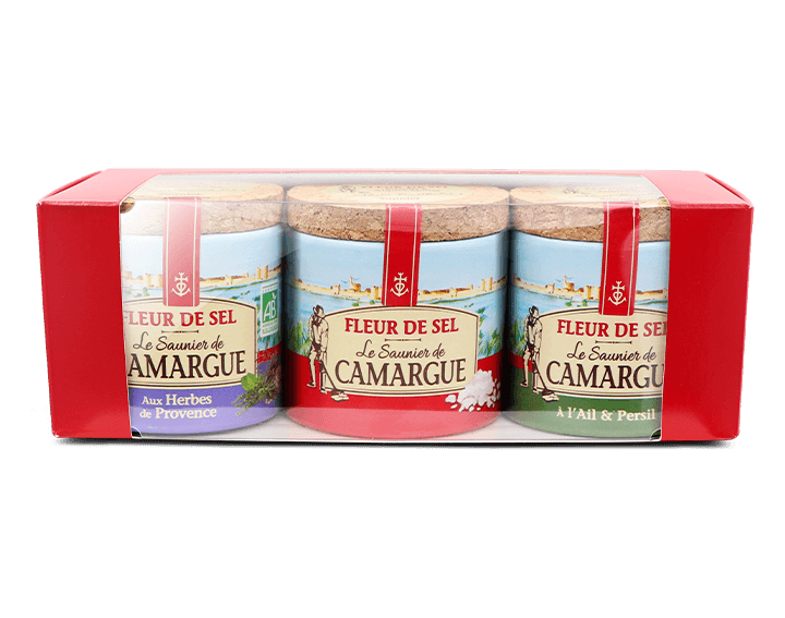 Coffret fleurs de sel Nature Ail Herbes Prov 110g