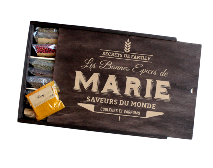 Grand Coffret les Bonnes Epices à personnaliser