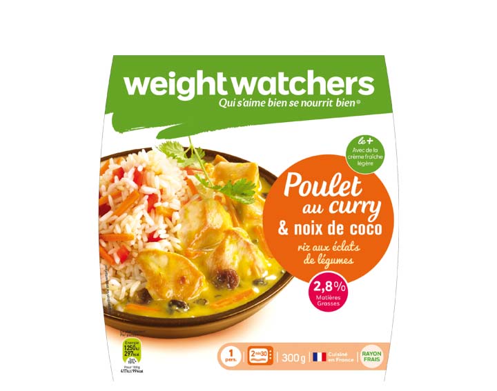 Poulet au curry et noix de coco