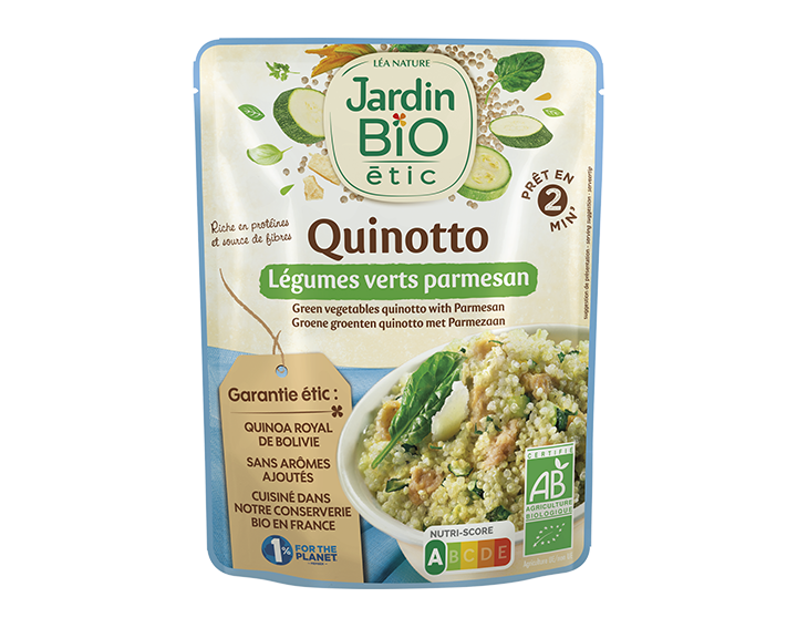 Quinotto légumes verts parmesan