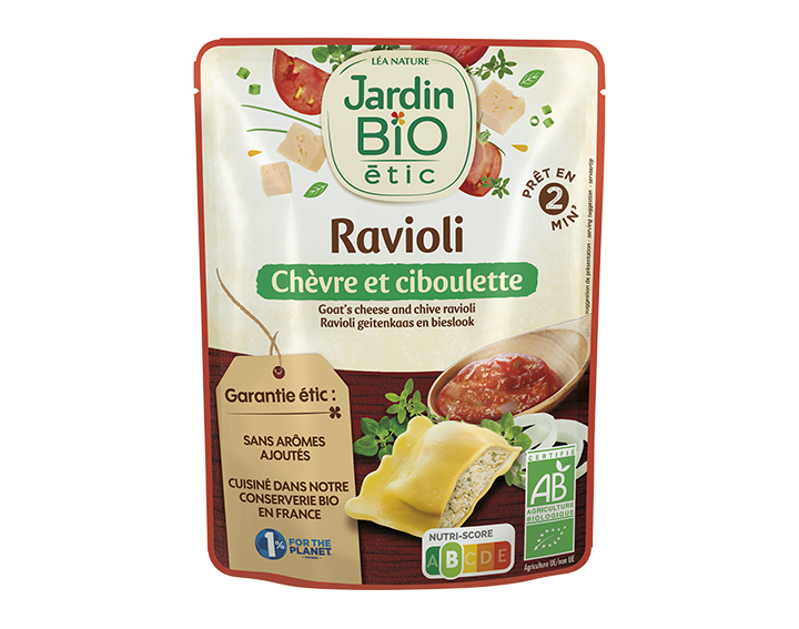 Ravioli chèvre ciboulette
