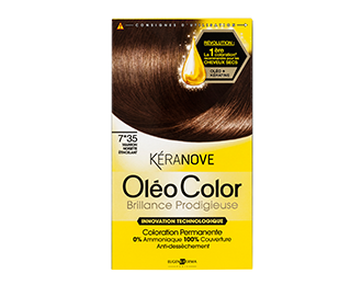 7*35 Marron noisette étincelant