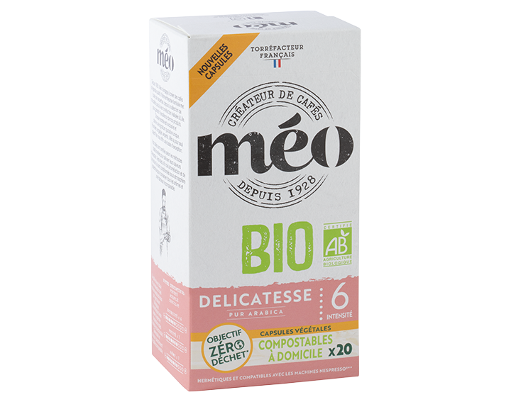 Méo Délicatesse Bio Capsules Home Compost x20