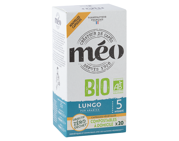 Méo Lungo Bio Capsules Home Compost x20
