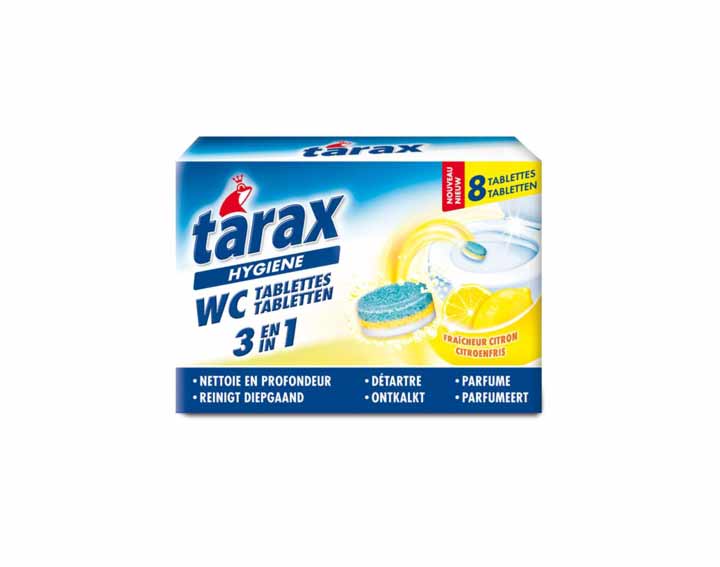 Tablettes WC « 3 en 1 » fraîcheur citron (x8)