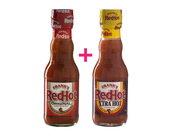 Valable pour l'achat de 2 sauces Frank's RedHot