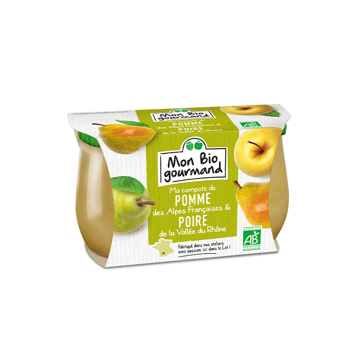 Compote pomme Alpes & poire V. du rhône