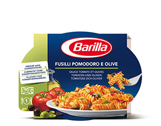 Fusilli sauce tomate et olives