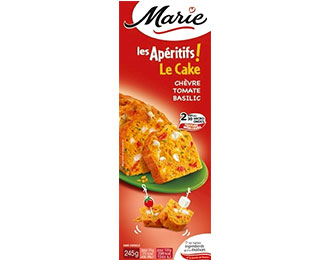 Cake chèvre tomate basilic