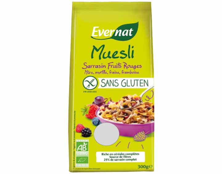 Muesli sarrasin fruits rouges sans gluten 300g