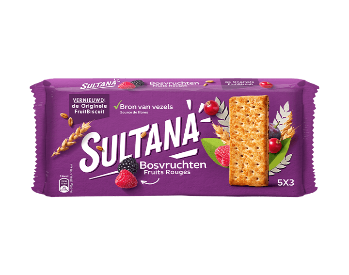 Sultana FruitBiscuit Fruits Des Bois 218g
