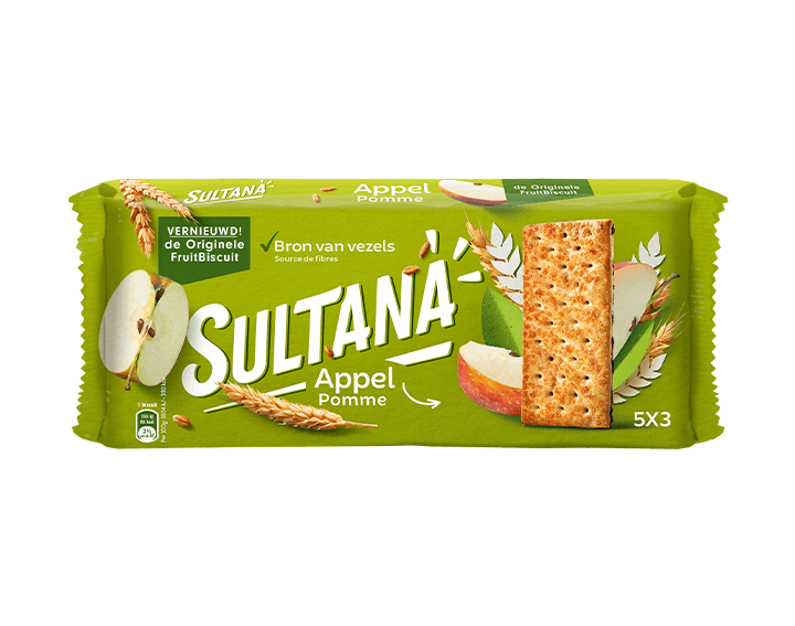 Sultana FruitBiscuit Appel 218g
