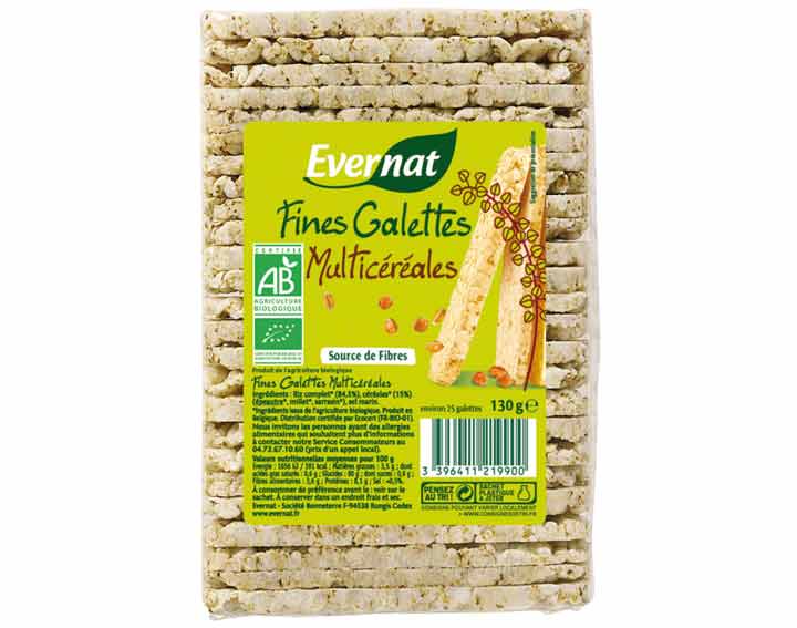 Fines galettes multicéreales 130g