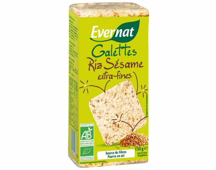 Galette riz sésame extra fine 130g