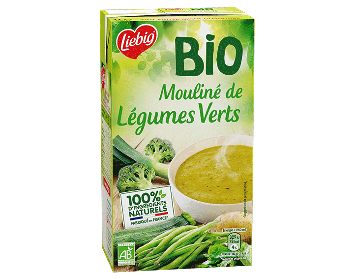 Mouliné de légumes verts BIO 1L