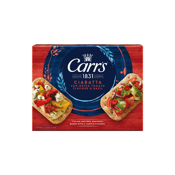 Ciabatta Sundried Tomato flavour & Basil 140g