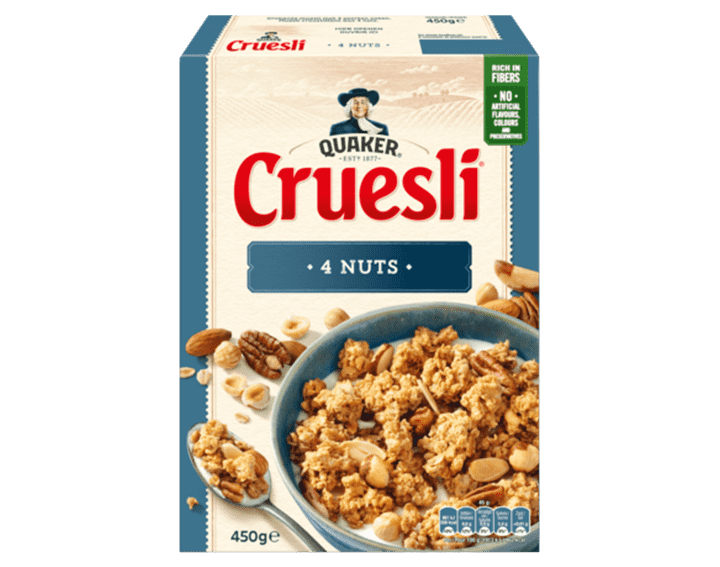 Quaker Cruesli 4 nuts 450g